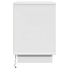 Natskab med 2 pcs Hvid 50 x 34.5 x 50 cm. Konstrueret træ