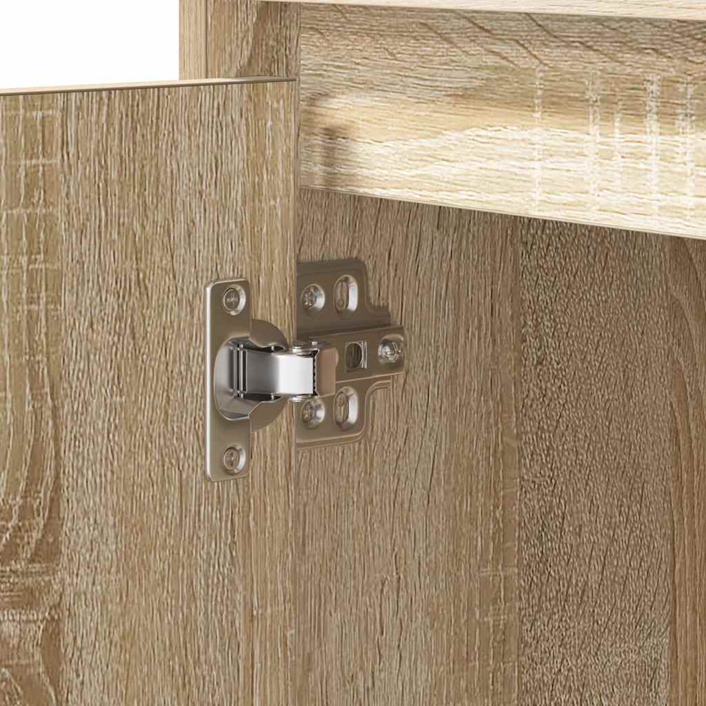Natskab med 2 pcs Sonoma-eg 50 x 34.5 x 50 cm. Konstrueret træ