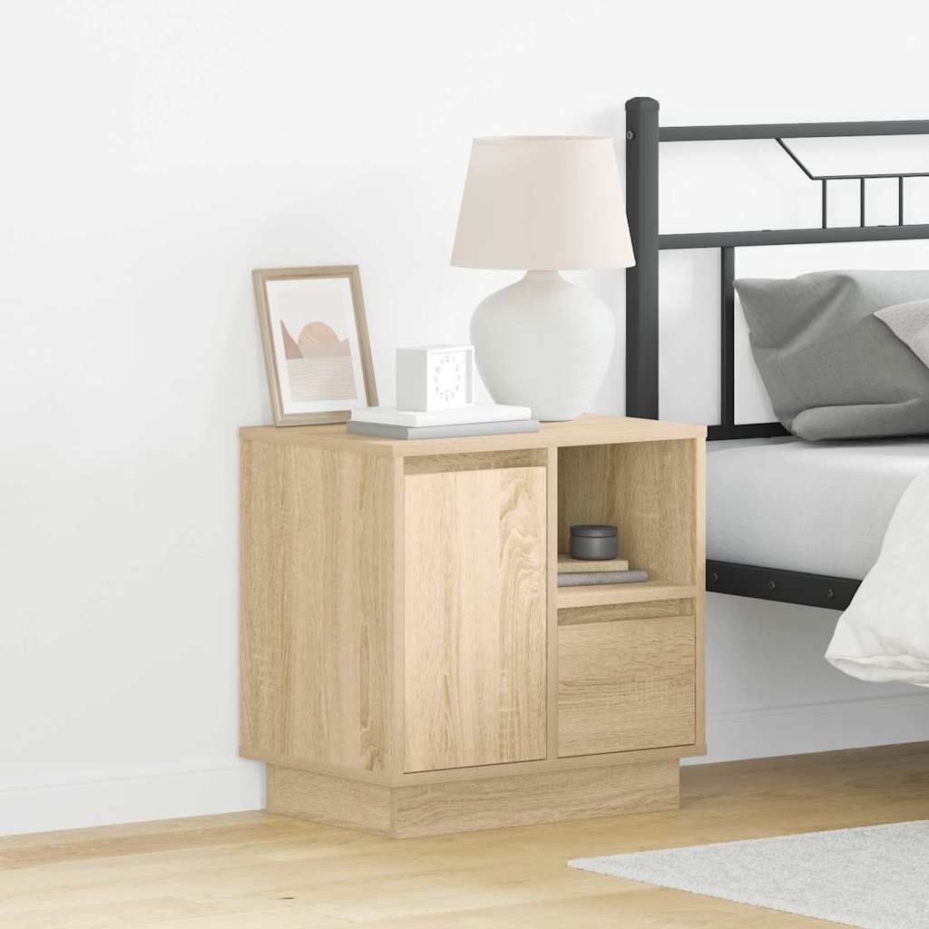 Natskab med 2 pcs Sonoma-eg 50 x 34.5 x 50 cm. Konstrueret træ