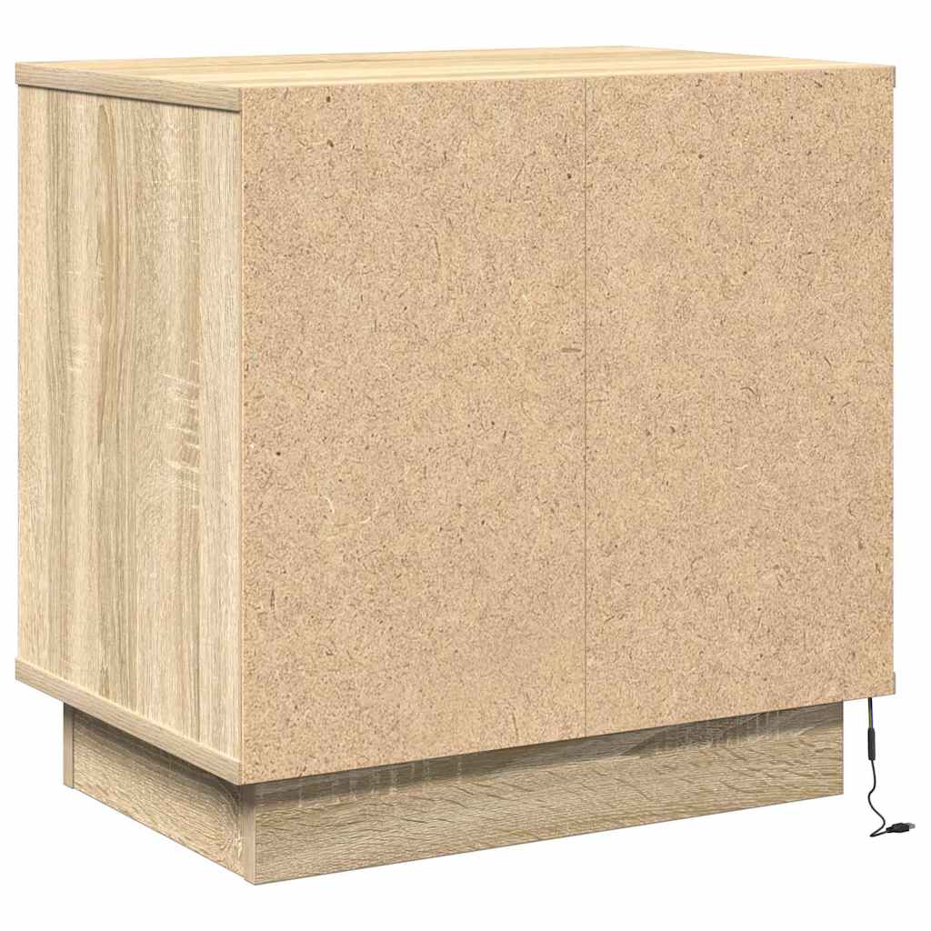 Natskab med 2 pcs Sonoma-eg 50 x 34.5 x 50 cm. Konstrueret træ