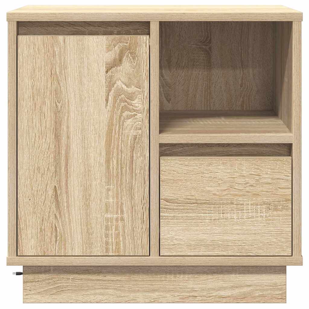 Natskab med 2 pcs Sonoma-eg 50 x 34.5 x 50 cm. Konstrueret træ