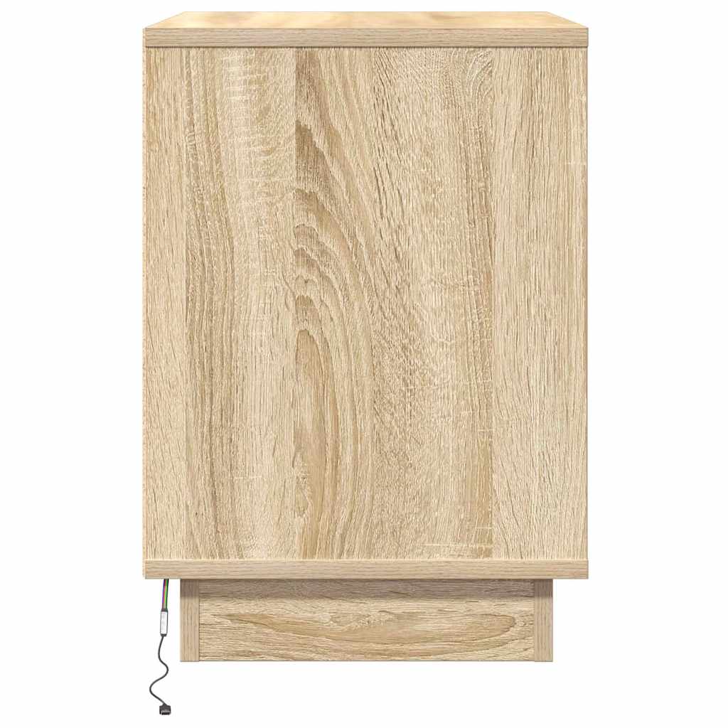 Natskab med 2 pcs Sonoma-eg 50 x 34.5 x 50 cm. Konstrueret træ