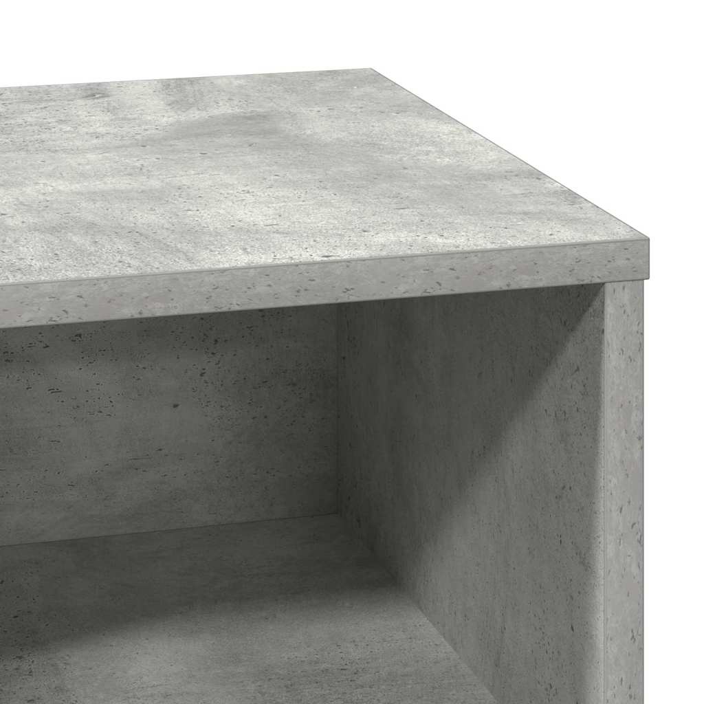 Natskab med 2 pcs Betongrå 50 x 34.5 x 50 cm. Konstrueret træ
