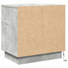 Natskab med 2 pcs Betongrå 50 x 34.5 x 50 cm. Konstrueret træ