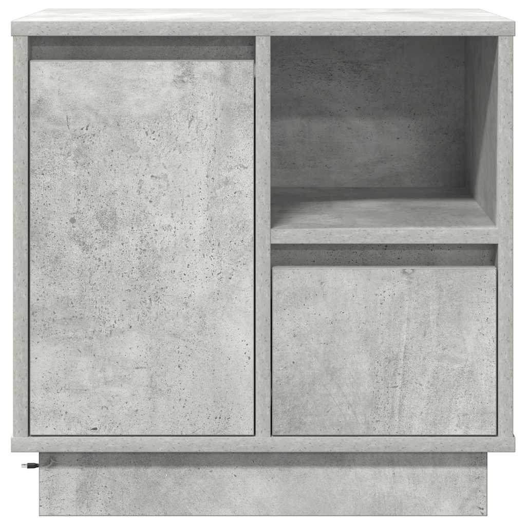 Natskab med 2 pcs Betongrå 50 x 34.5 x 50 cm. Konstrueret træ
