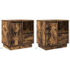 Natskab med 2 pcs Røget eg 50 x 34.5 x 50 cm. Konstrueret træ