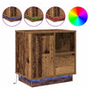 Natskab 2 pcs Gammelt træ 50 x 34.5 x 50 cm. Konstrueret træ