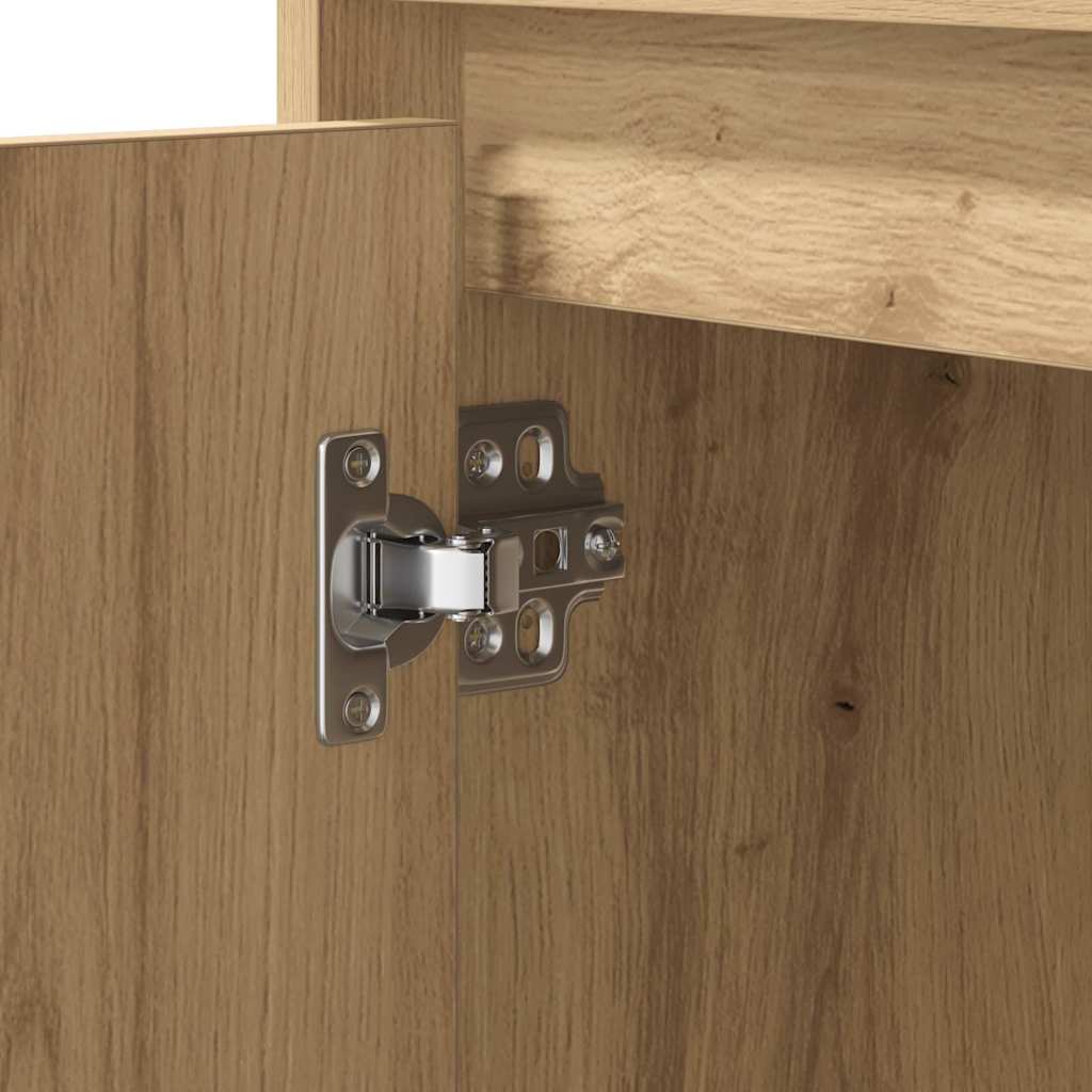 Natskab med 2 pcs artisan eg 50 x 34.5 x 50 cm. Konstrueret træ