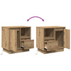 Natskab med 2 pcs artisan eg 50 x 34.5 x 50 cm. Konstrueret træ
