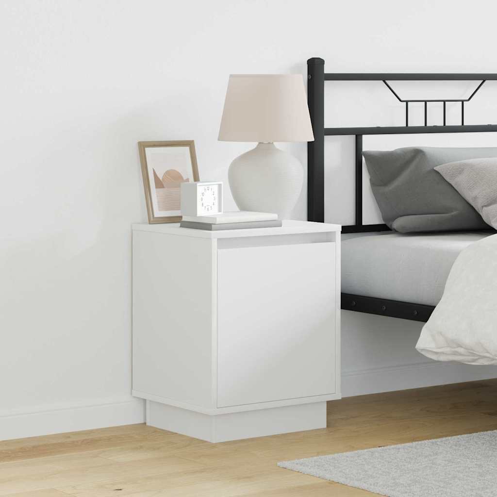 Natskab med 2 pcs Hvid 39 x 34.5 x 50 cm Konstrueret træ