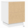 Natskab med 2 pcs Hvid 39 x 34.5 x 50 cm Konstrueret træ