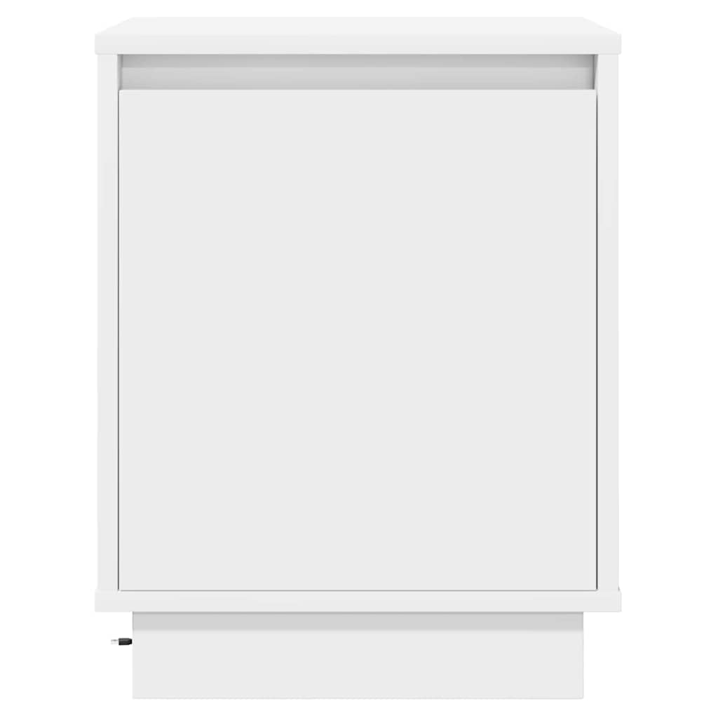 Natskab med 2 pcs Hvid 39 x 34.5 x 50 cm Konstrueret træ
