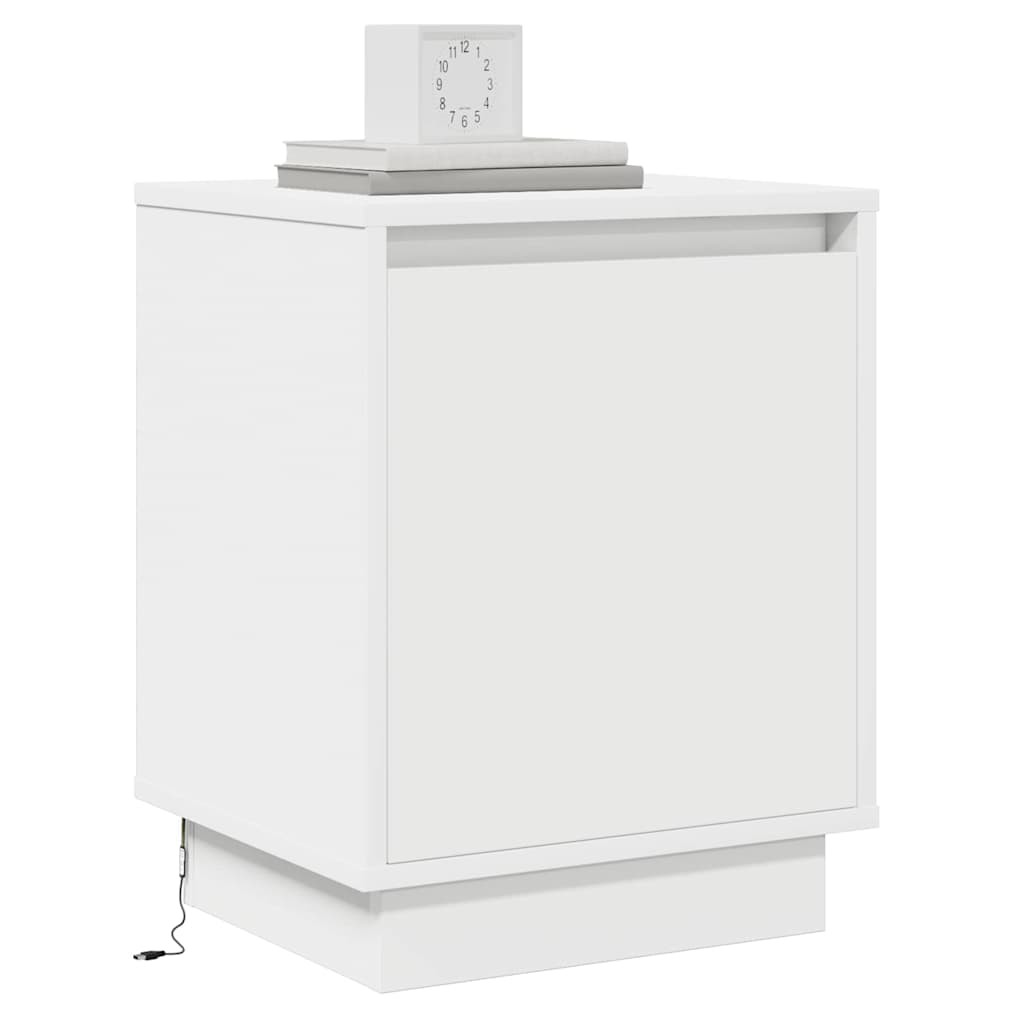 Natskab med 2 pcs Hvid 39 x 34.5 x 50 cm Konstrueret træ