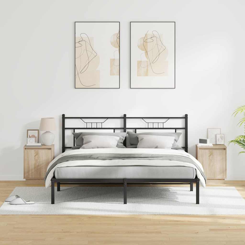 Natskab med 2 pcs Sonoma-eg 39 x 34.5 x 50 cm Konstrueret træ