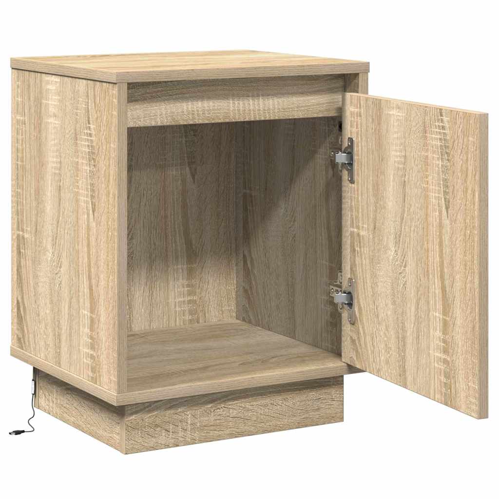 Natskab med 2 pcs Sonoma-eg 39 x 34.5 x 50 cm Konstrueret træ