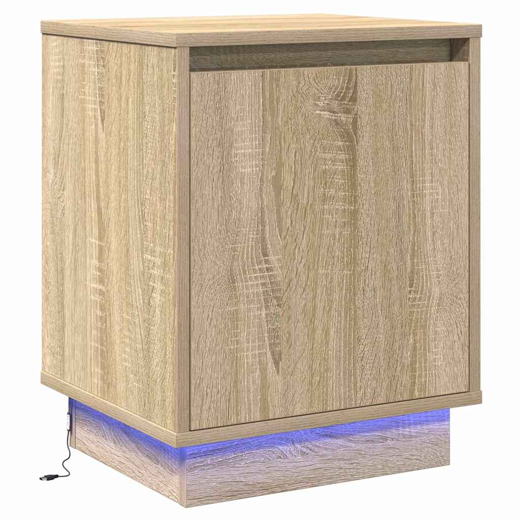 Natskab med 2 pcs Sonoma-eg 39 x 34.5 x 50 cm Konstrueret træ