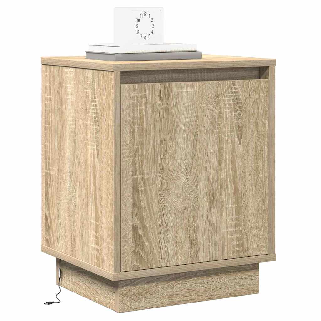 Natskab med 2 pcs Sonoma-eg 39 x 34.5 x 50 cm Konstrueret træ