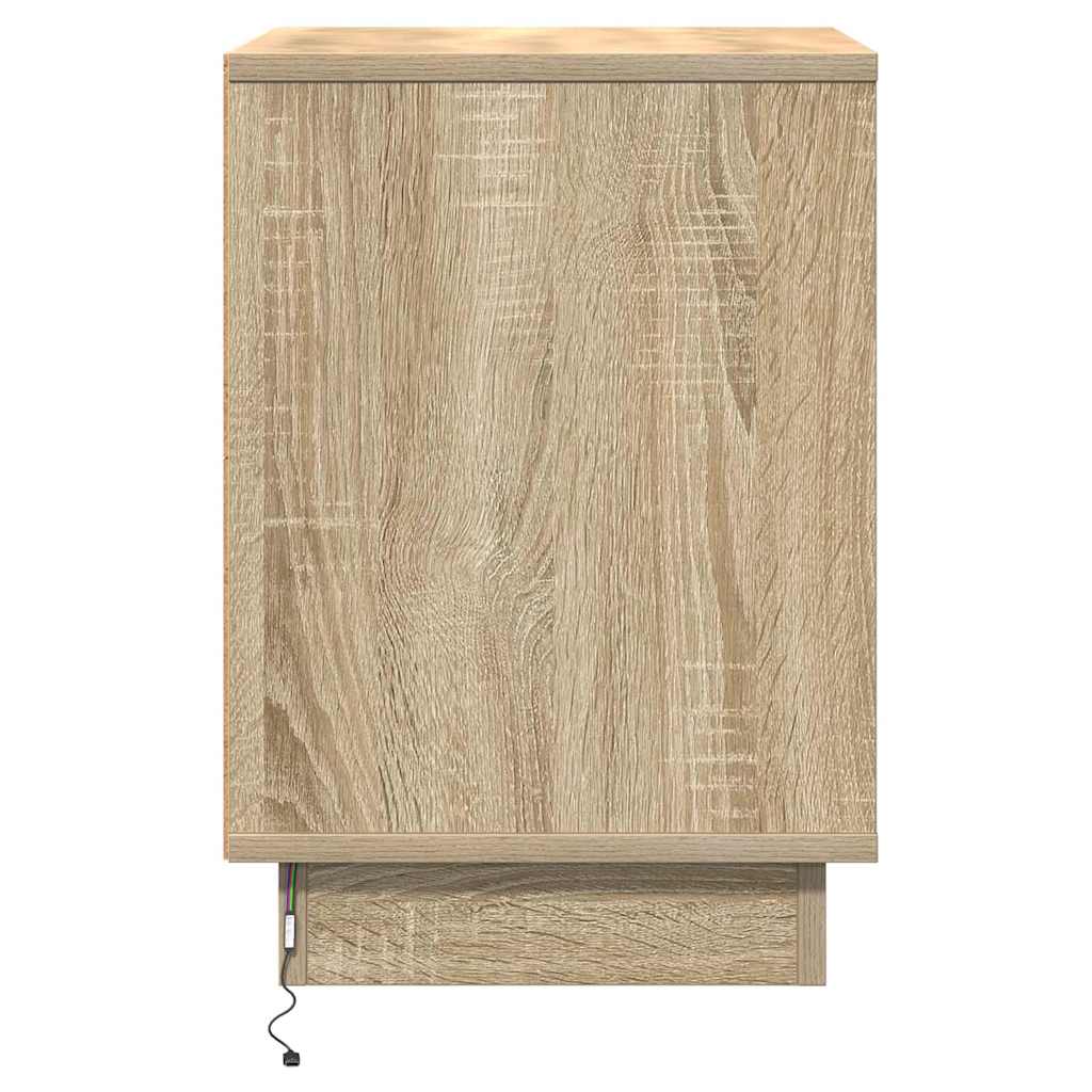 Natskab med 2 pcs Sonoma-eg 39 x 34.5 x 50 cm Konstrueret træ
