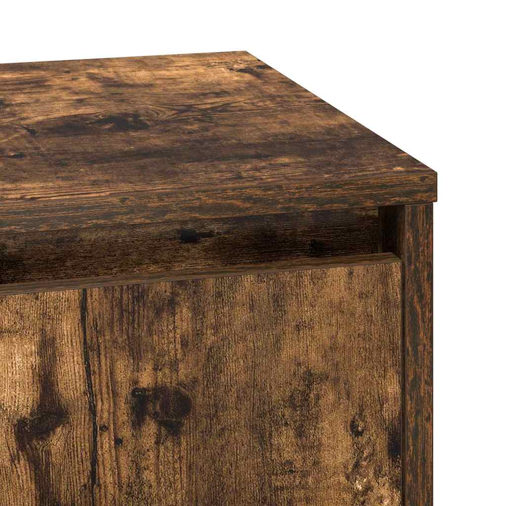 Natskab med 2 pcs Røget eg 39 x 34.5 x 50 cm Konstrueret træ