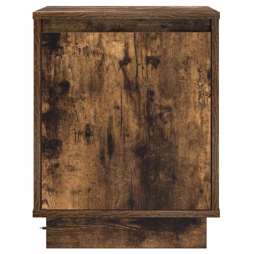 Natskab med 2 pcs Røget eg 39 x 34.5 x 50 cm Konstrueret træ