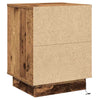 Natskab med 2 pcs Gammelt træ 39 x 34.5 x 50 cm Konstrueret træ