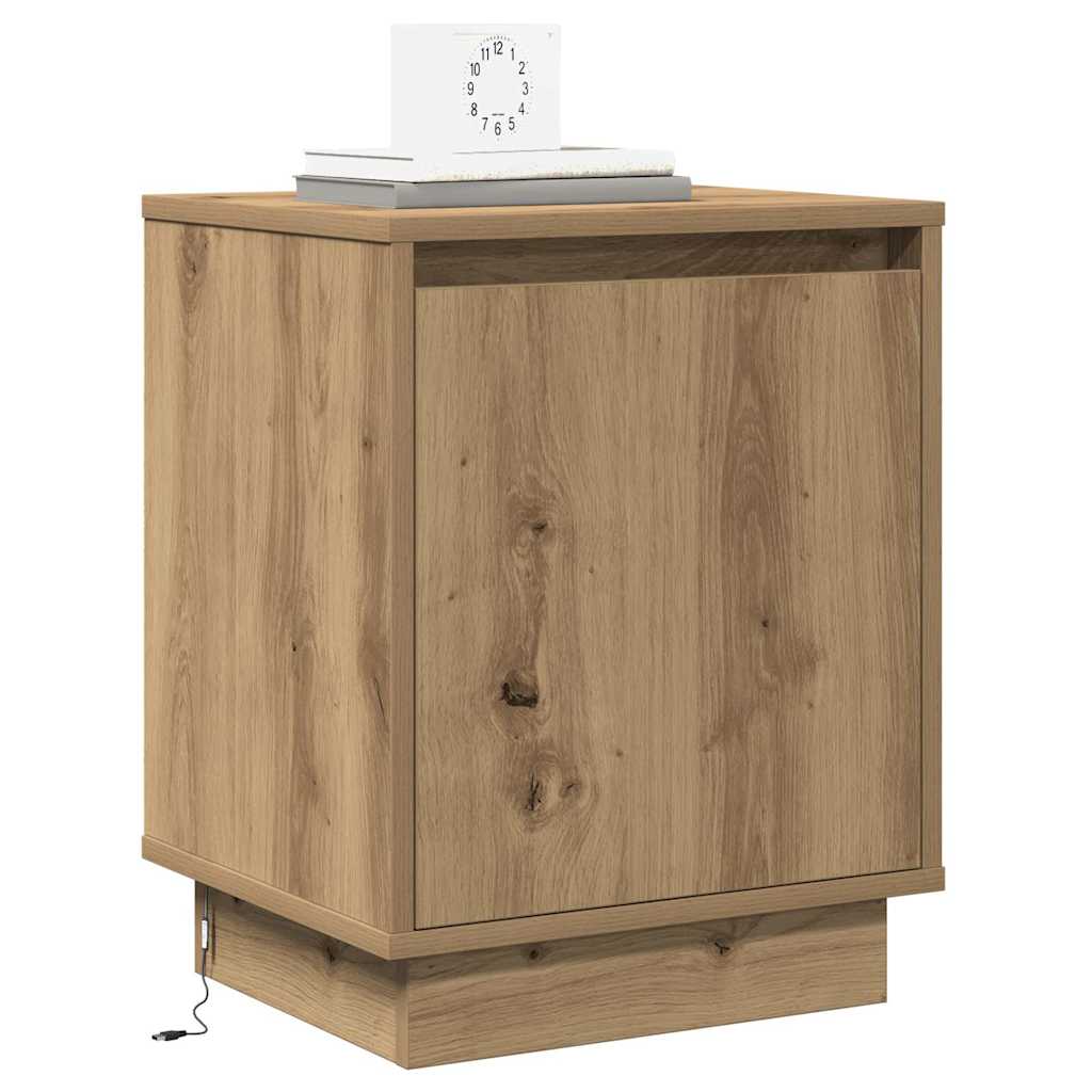 Natskab med 2 pcs artisan eg 39 x 34.5 x 50 cm Konstrueret træ