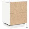 Natskab med skuffe 2 pcs Hvid 39 x 34.5 x 50 cm Konstrueret træ