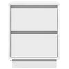 Natskab med skuffe 2 pcs Hvid 39 x 34.5 x 50 cm Konstrueret træ