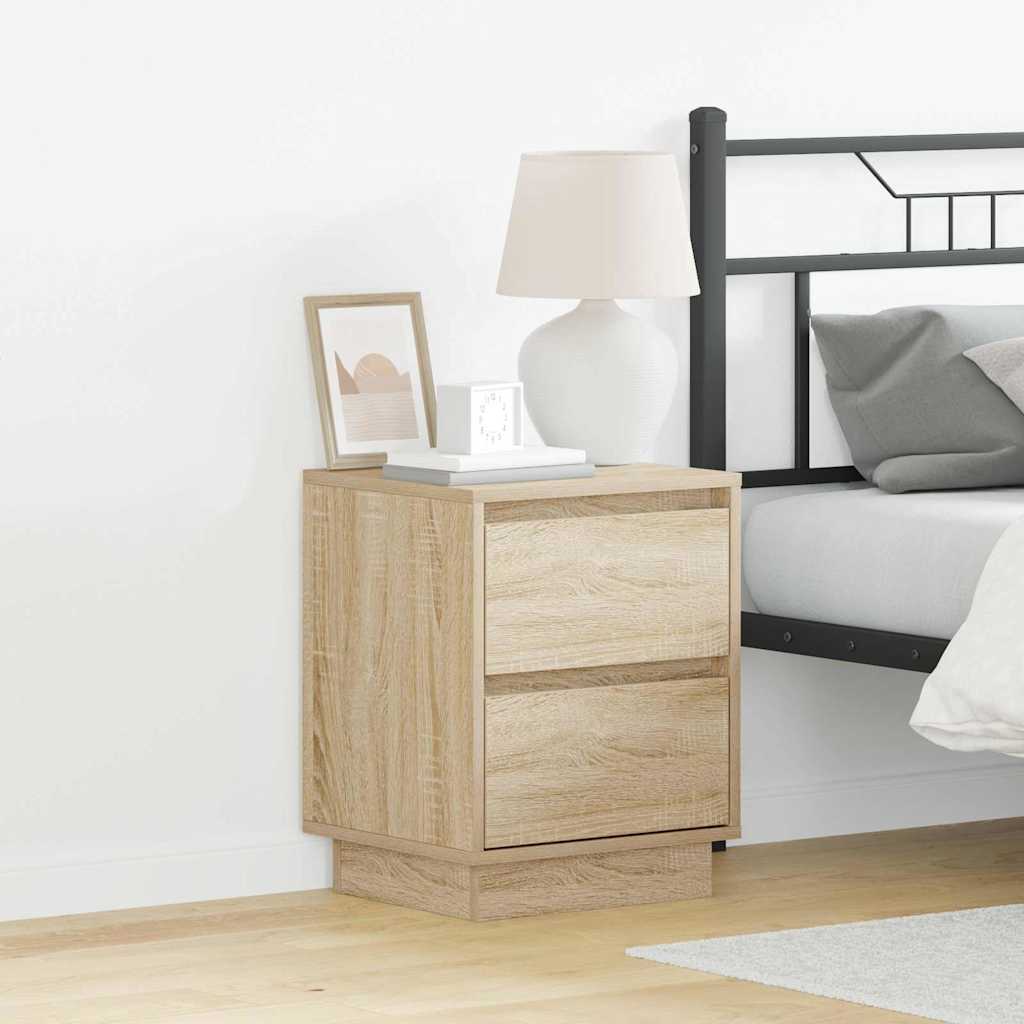 Natskab med 2 pcs Sonoma-eg 39 x 34.5 x 50 cm Konstrueret træ
