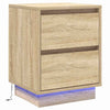 Natskab med 2 pcs Sonoma-eg 39 x 34.5 x 50 cm Konstrueret træ