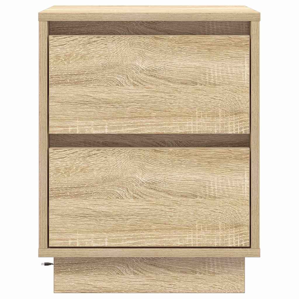 Natskab med 2 pcs Sonoma-eg 39 x 34.5 x 50 cm Konstrueret træ