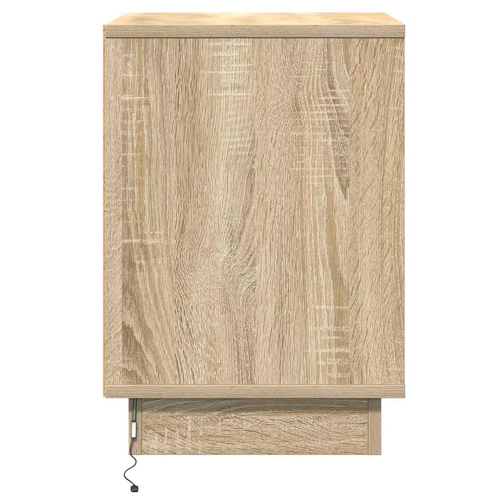 Natskab med 2 pcs Sonoma-eg 39 x 34.5 x 50 cm Konstrueret træ