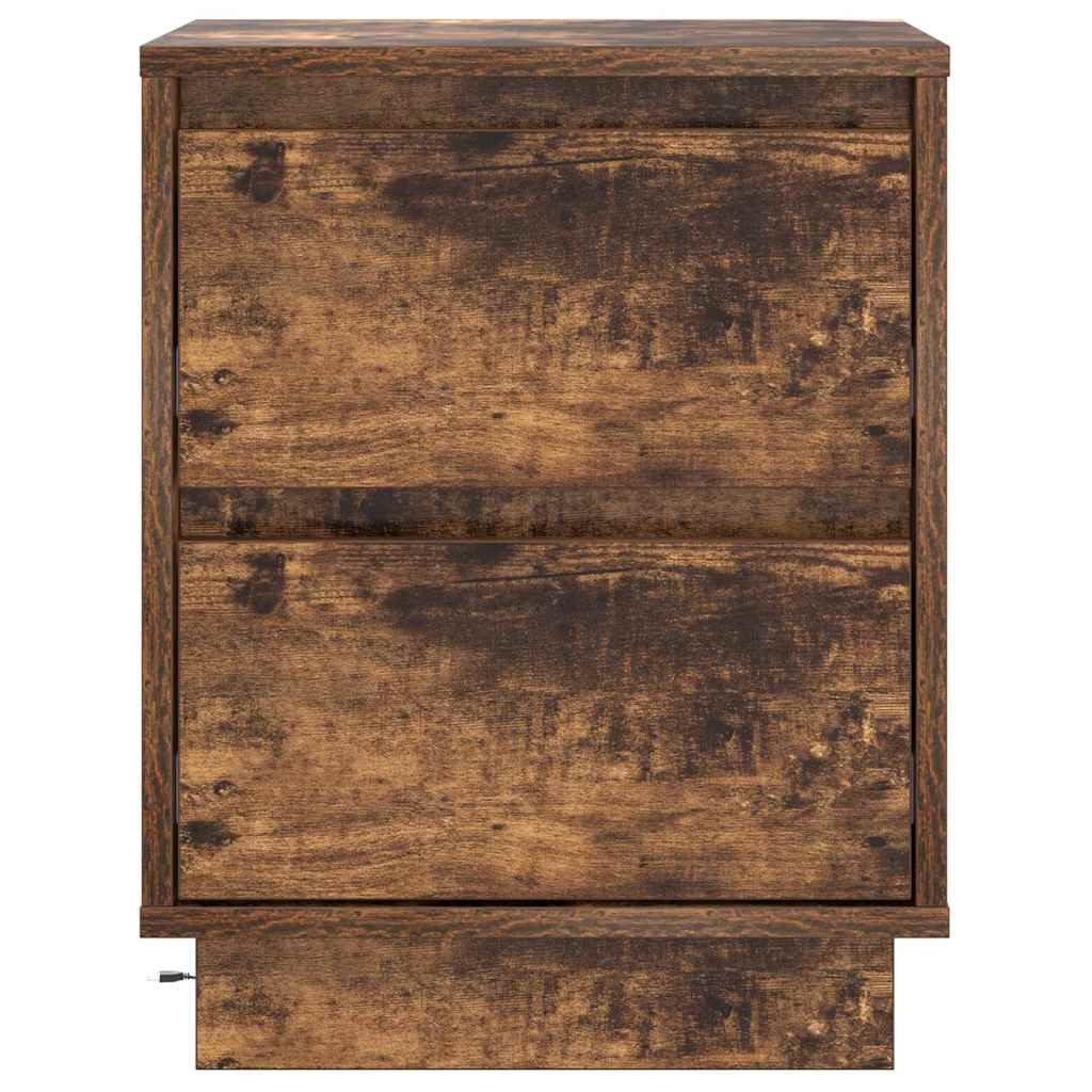 Natskab med 2 pcs Røget eg 39 x 34.5 x 50 cm Konstrueret træ