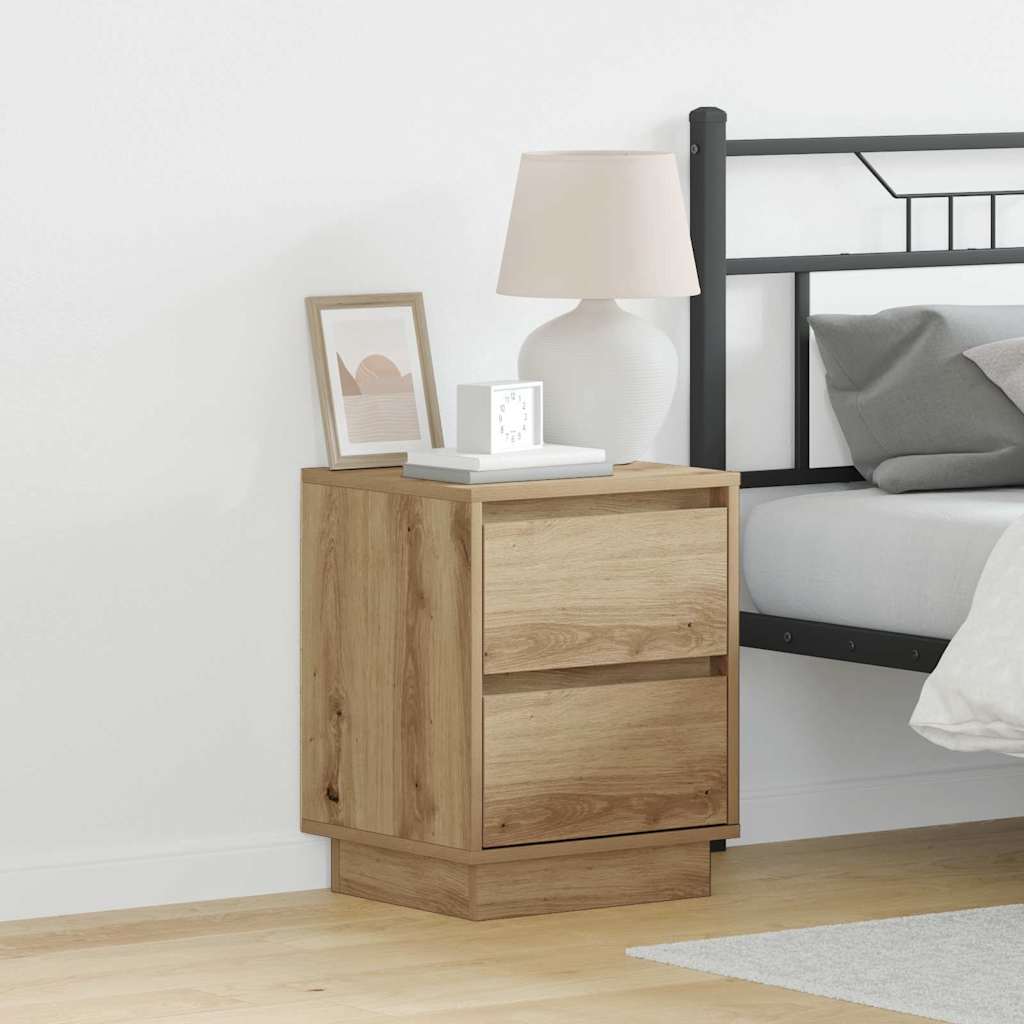Natskab med 2 pcs artisan eg 39 x 34.5 x 50 cm Konstrueret træ