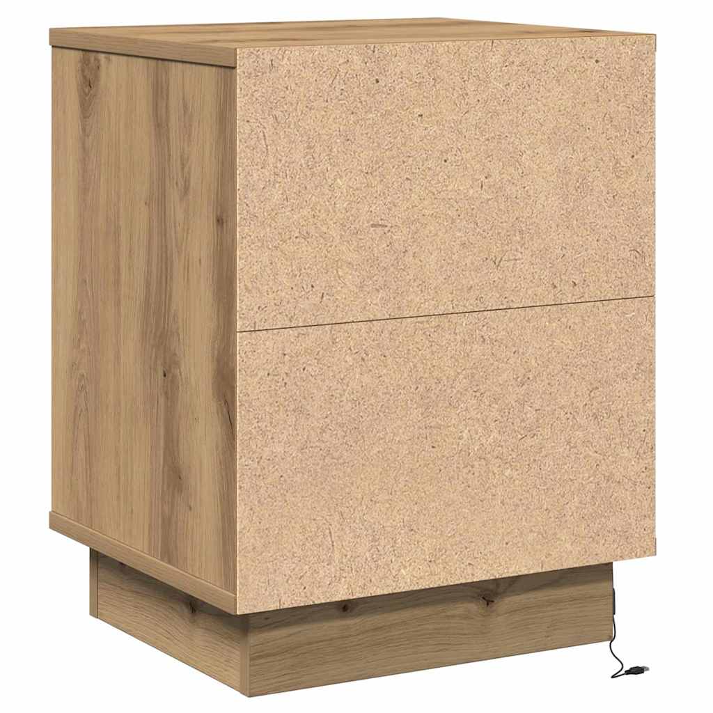 Natskab med 2 pcs artisan eg 39 x 34.5 x 50 cm Konstrueret træ