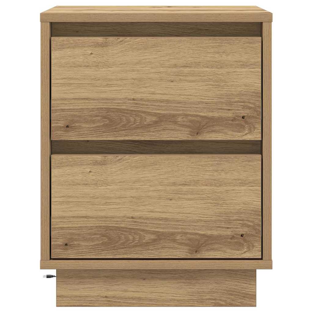 Natskab med 2 pcs artisan eg 39 x 34.5 x 50 cm Konstrueret træ