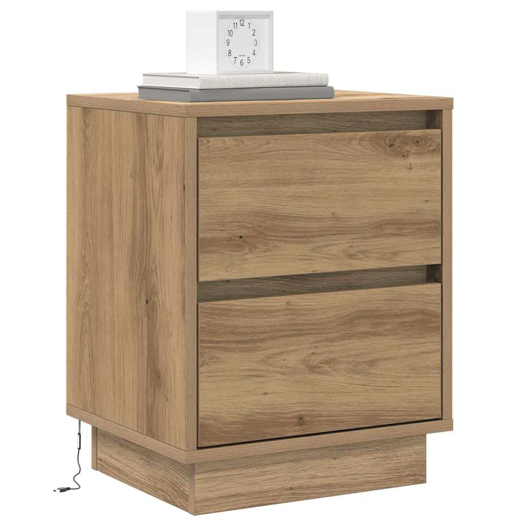 Natskab med 2 pcs artisan eg 39 x 34.5 x 50 cm Konstrueret træ