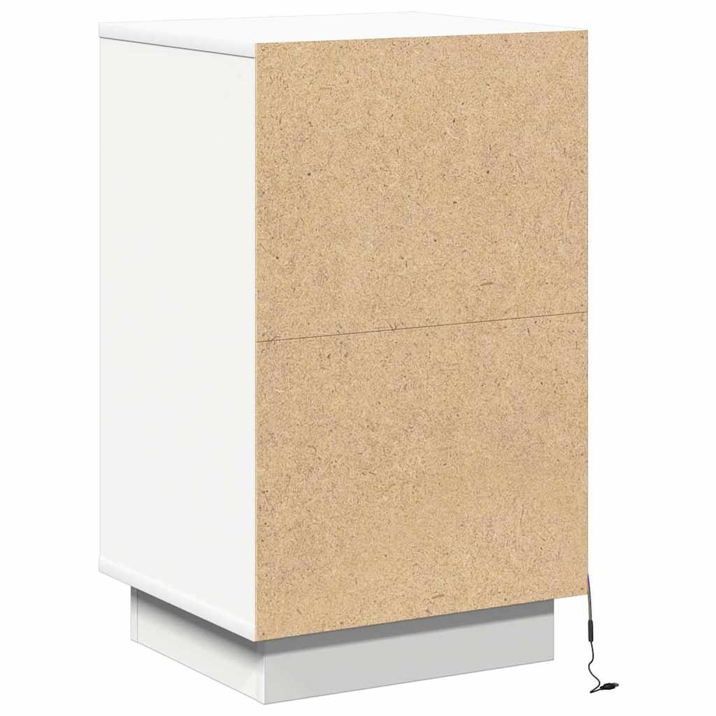 Natskab med skuffe med Hvid 39 x 34.5 x 65 cm Konstrueret træ