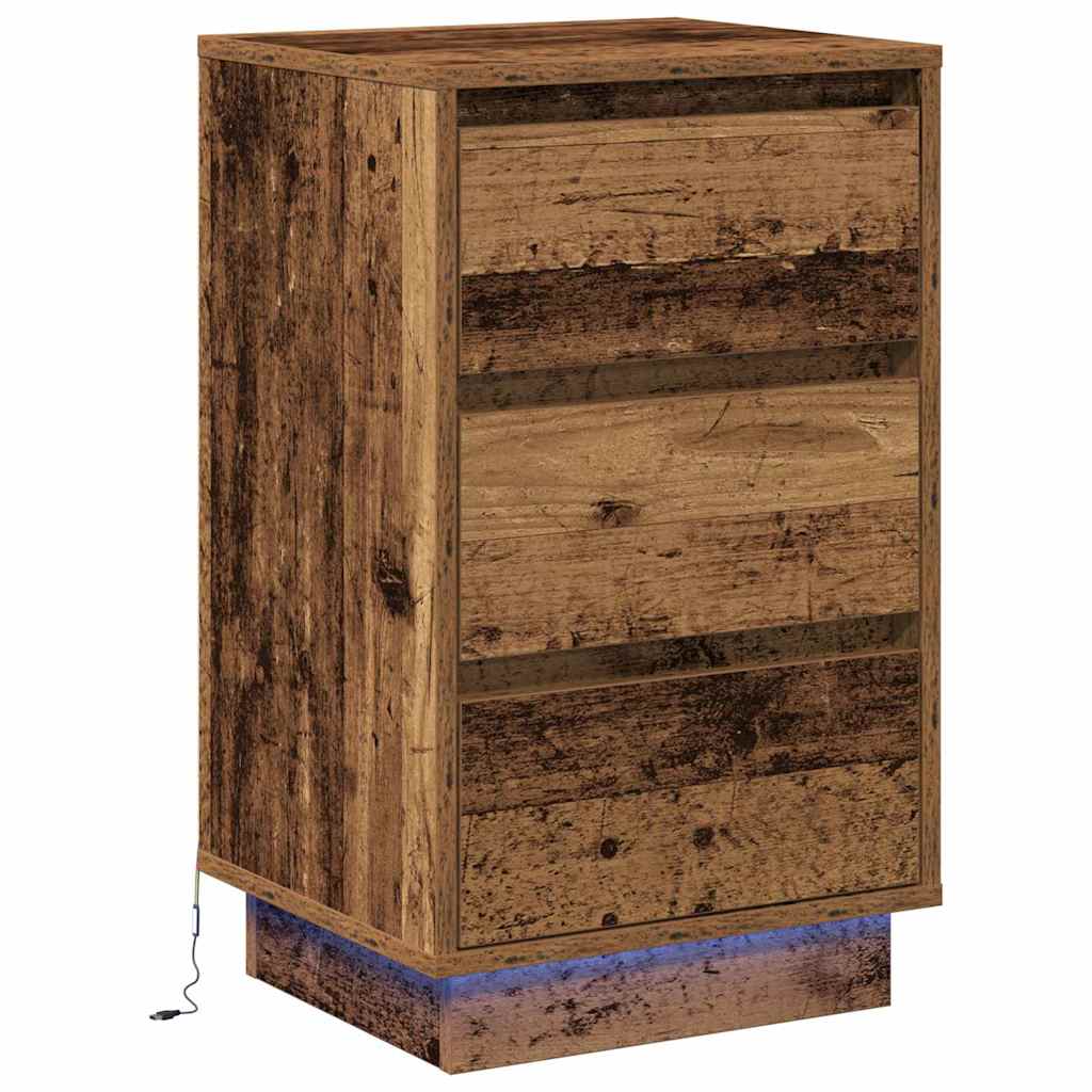 Natskab med Gammelt træ 39 x 34.5 x 65 cm Konstrueret træ