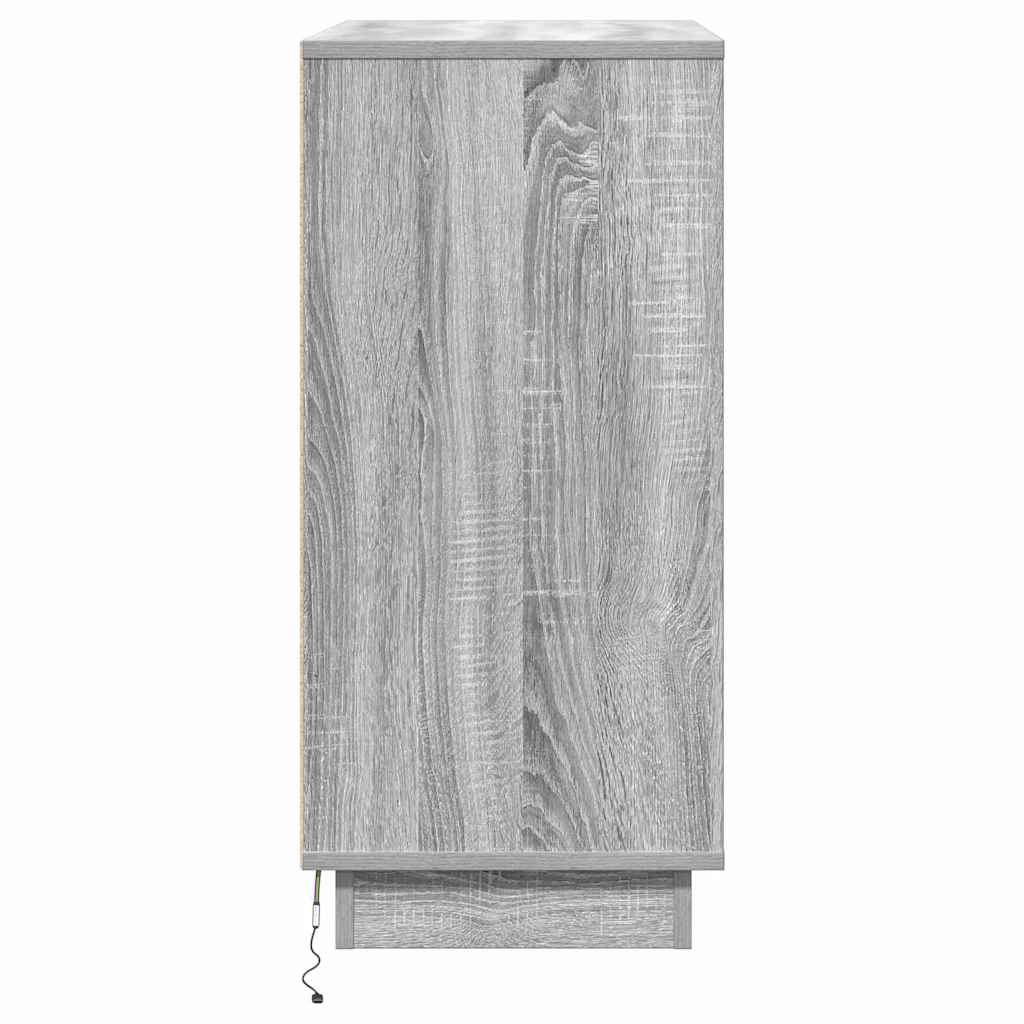 Natskab med skuffe med Grå 71 x 34.5 x 75 cm Konstrueret træ