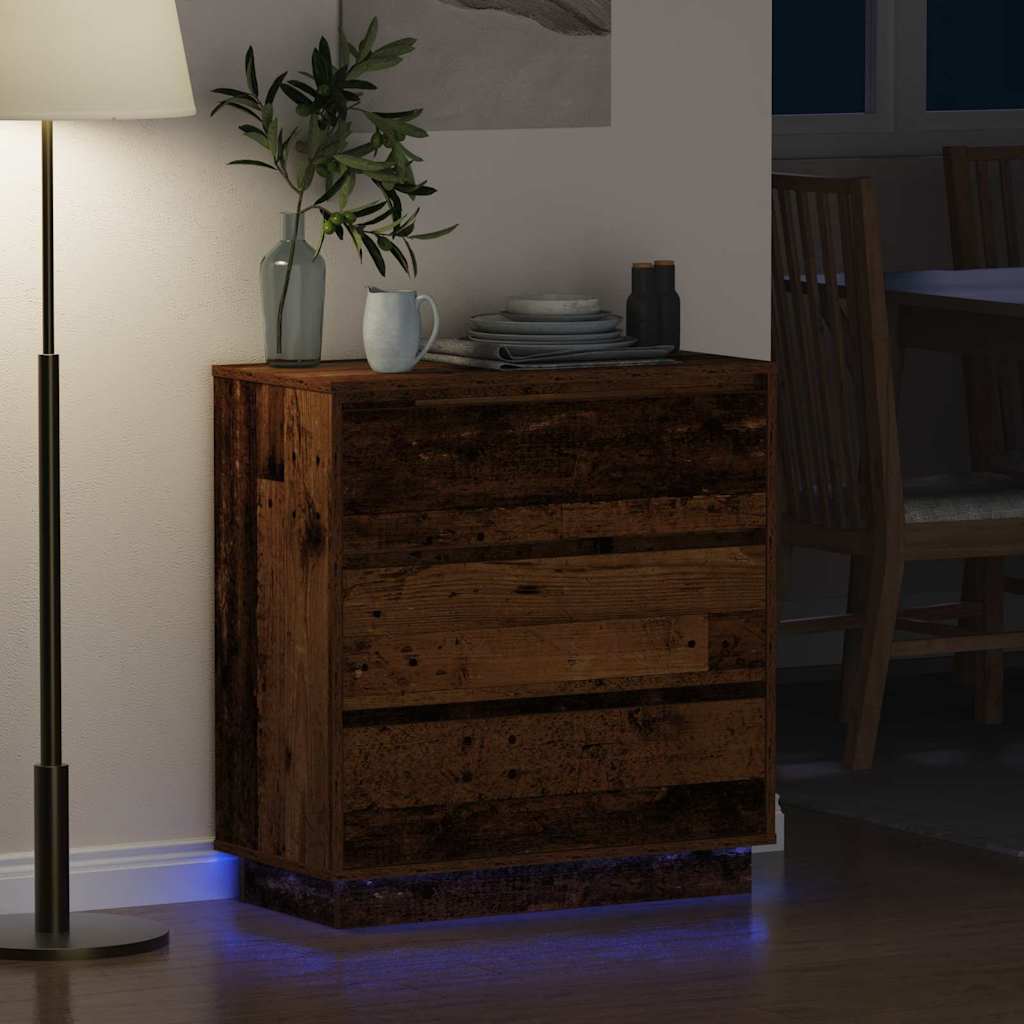 Natskab med Gammelt træ 71 x 34.5 x 75 cm Konstrueret træ