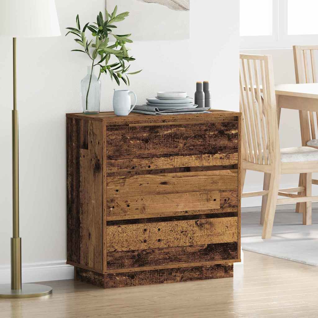 Natskab med Gammelt træ 71 x 34.5 x 75 cm Konstrueret træ