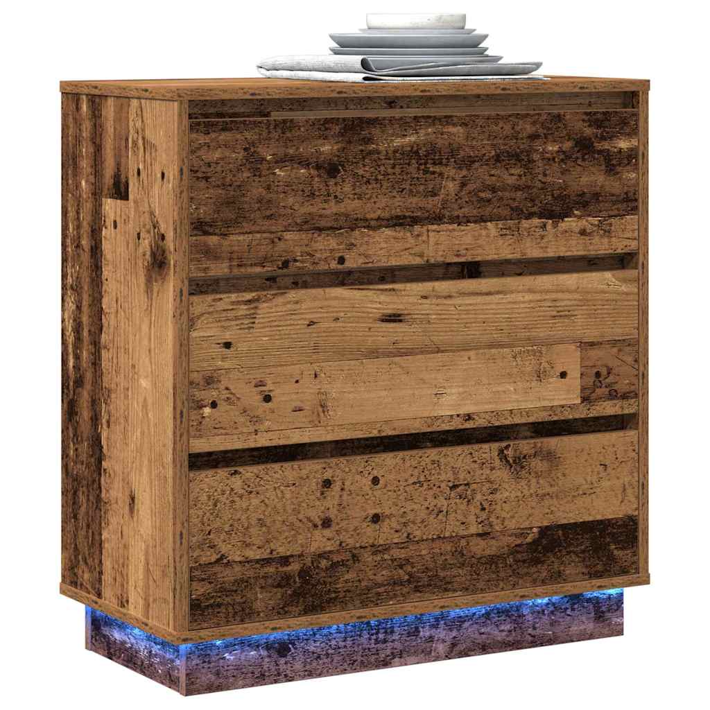 Natskab med Gammelt træ 71 x 34.5 x 75 cm Konstrueret træ
