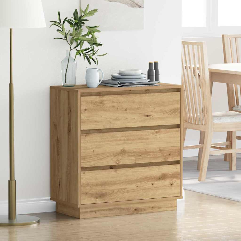 Natskab med skuffe artisan eg 71 x 34.5 x 75 cm Konstrueret træ