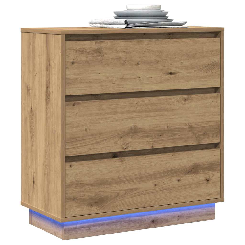 Natskab med skuffe artisan eg 71 x 34.5 x 75 cm Konstrueret træ