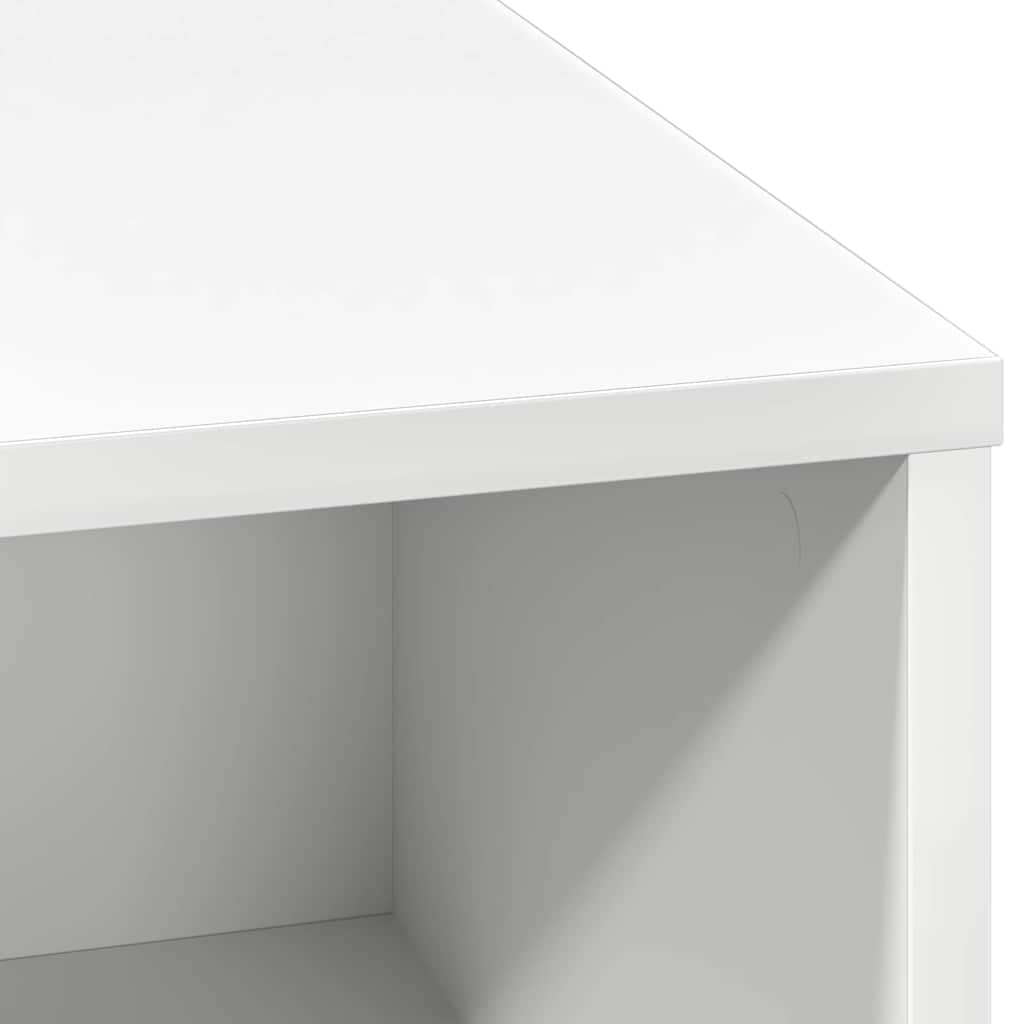 Sideboard med LED Hvid 71 x 34.5 x 75 cm Konstrueret træ