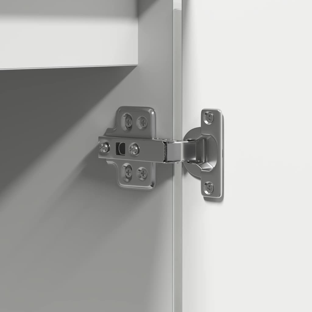 TV Skab med LED Hvid 100 x 38 x 49 cm Konstrueret træ