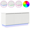 TV Skab med LED Hvid 100 x 38 x 49 cm Konstrueret træ
