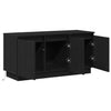 TV Skab med LED Sort eg 100 x 38 x 49 cm Konstrueret træ