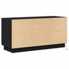TV Skab med LED Sort eg 100 x 38 x 49 cm Konstrueret træ